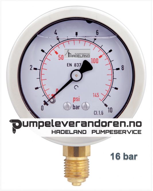 Hovedbilde Veskefylt manometer 0-16 bar